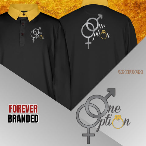 One Option Unisex Long Sleeve Polo